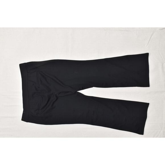 Lane Bryant Womens Plus Size 18 Black Flare Leg Cropped Dress Pants Stretch - Picture 8 of 8